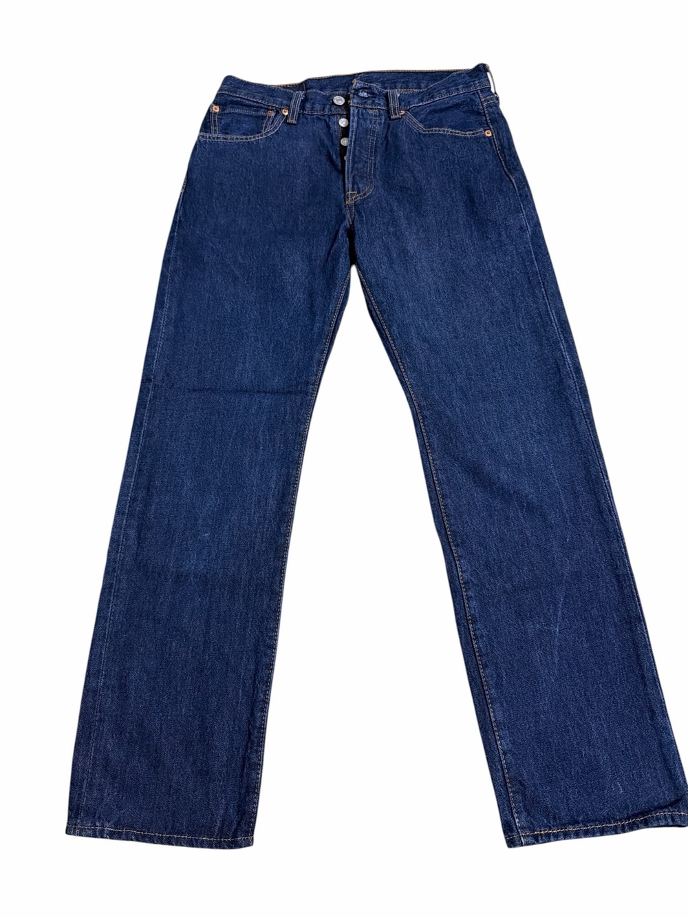 Levi's 501 Original Fit Jeans Dark Wash Straight Leg Button Fly Men’s Size 31x30